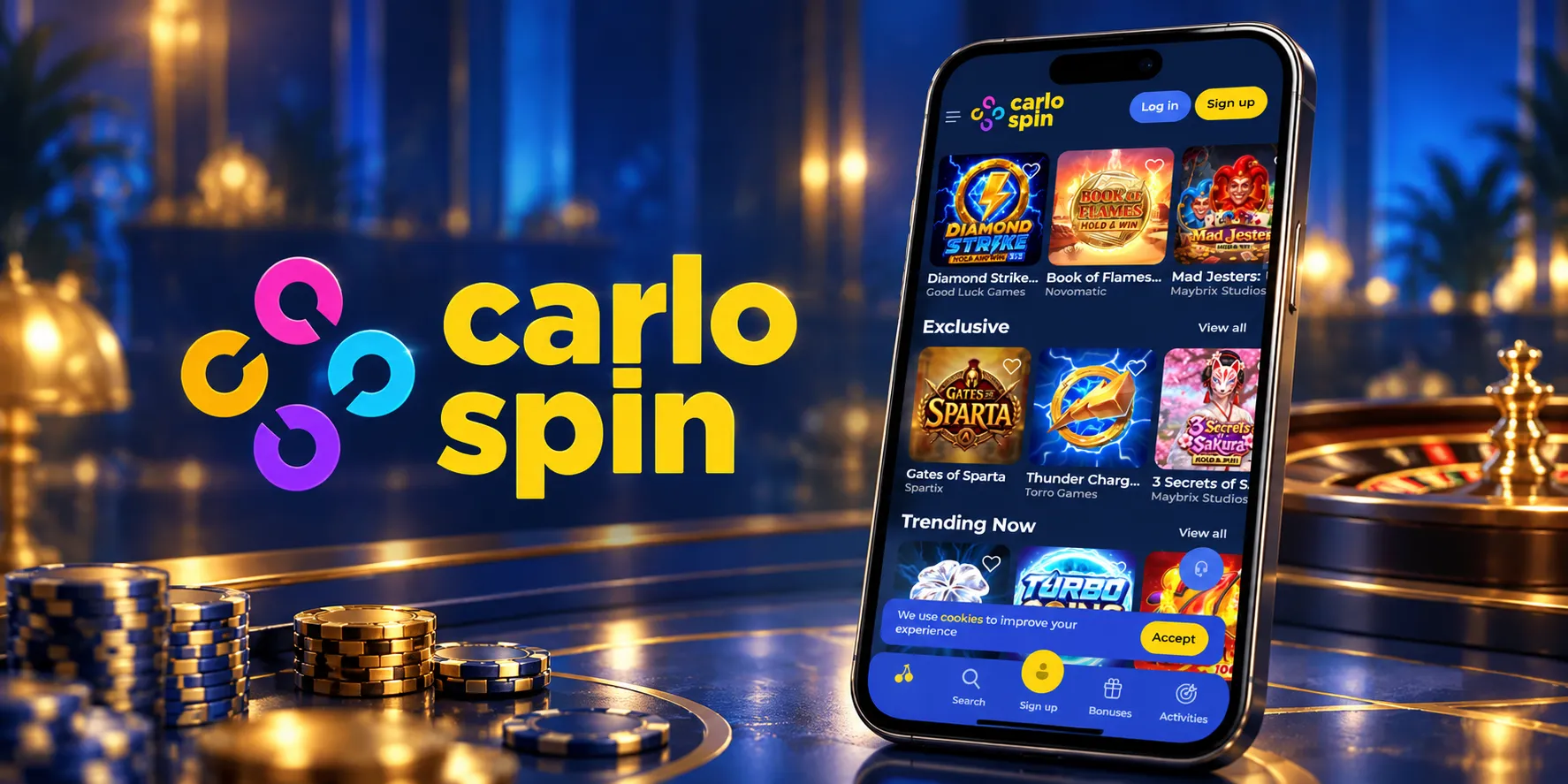 CarloSpin Casino App-schermafbeelding